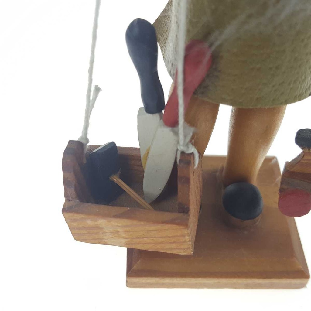 [458165952] Figur Skulptur Nussknacker Holz Holzschnitzer H 17,8 cm Bild 7