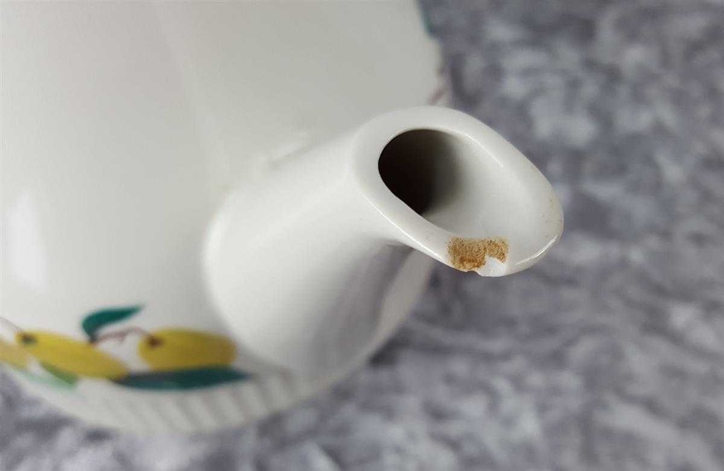 [45816597] Teekanne 1,05 L Villeroy & Boch Salzburg Obstdekor Weiß gebraucht - defekt Bild 3