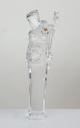 [458166018] Kunstoff Kristalleffekt Figur Schneemann mit Sternen H 25,7 cm Bild 2