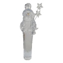 [458166018] Kunstoff Kristalleffekt Figur Schneemann mit Sternen H 25,7 cm Bild 9