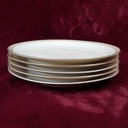 [2119206] 6er Set Kuchenteller Dessertteller Goldrand 19,7 cm Hutschenreuther Golddekor Elfenbein Beige gebraucht - gut Bild 3