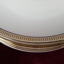 [2119206] 6er Set Kuchenteller Dessertteller Goldrand 19,7 cm Hutschenreuther Golddekor Elfenbein Beige gebraucht - gut Bild 5