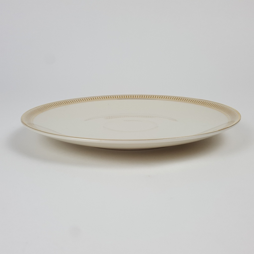[458166056] Untertasse für Tee Goldrand 15,7 cm Hutschenreuther Golddekor Elfenbein gebraucht - gut Bild 2