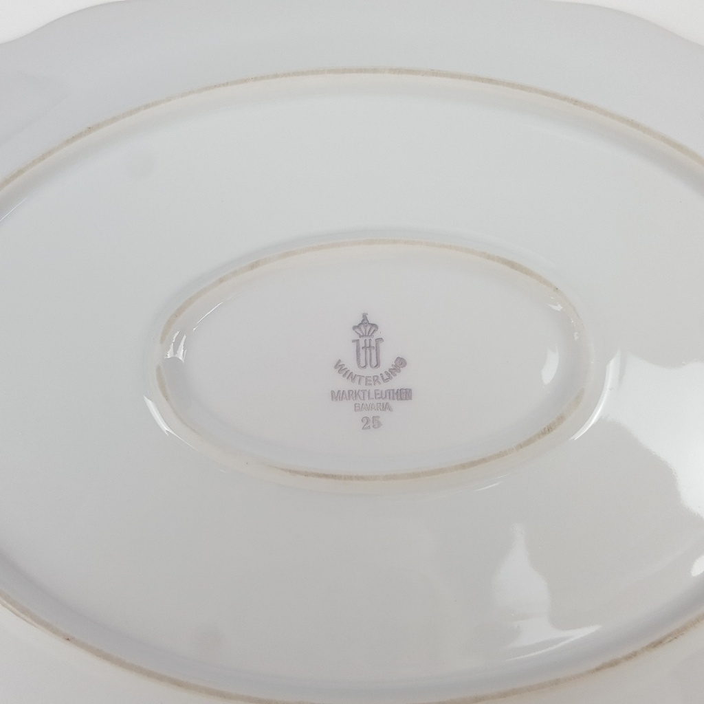 [458166058] Servierplatte Goldrand 30 cm Winterling Marktleuthen Weiß gebraucht - gut Bild 5