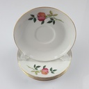 [2119208] 4er Set Untertasse Goldrand 14 cm Zeh Scherzer Blumendekor Blumen gebraucht - gut Bild 2