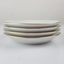 [2119208] 4er Set Untertasse Goldrand 14 cm Zeh Scherzer Blumendekor Blumen gebraucht - gut Bild 3