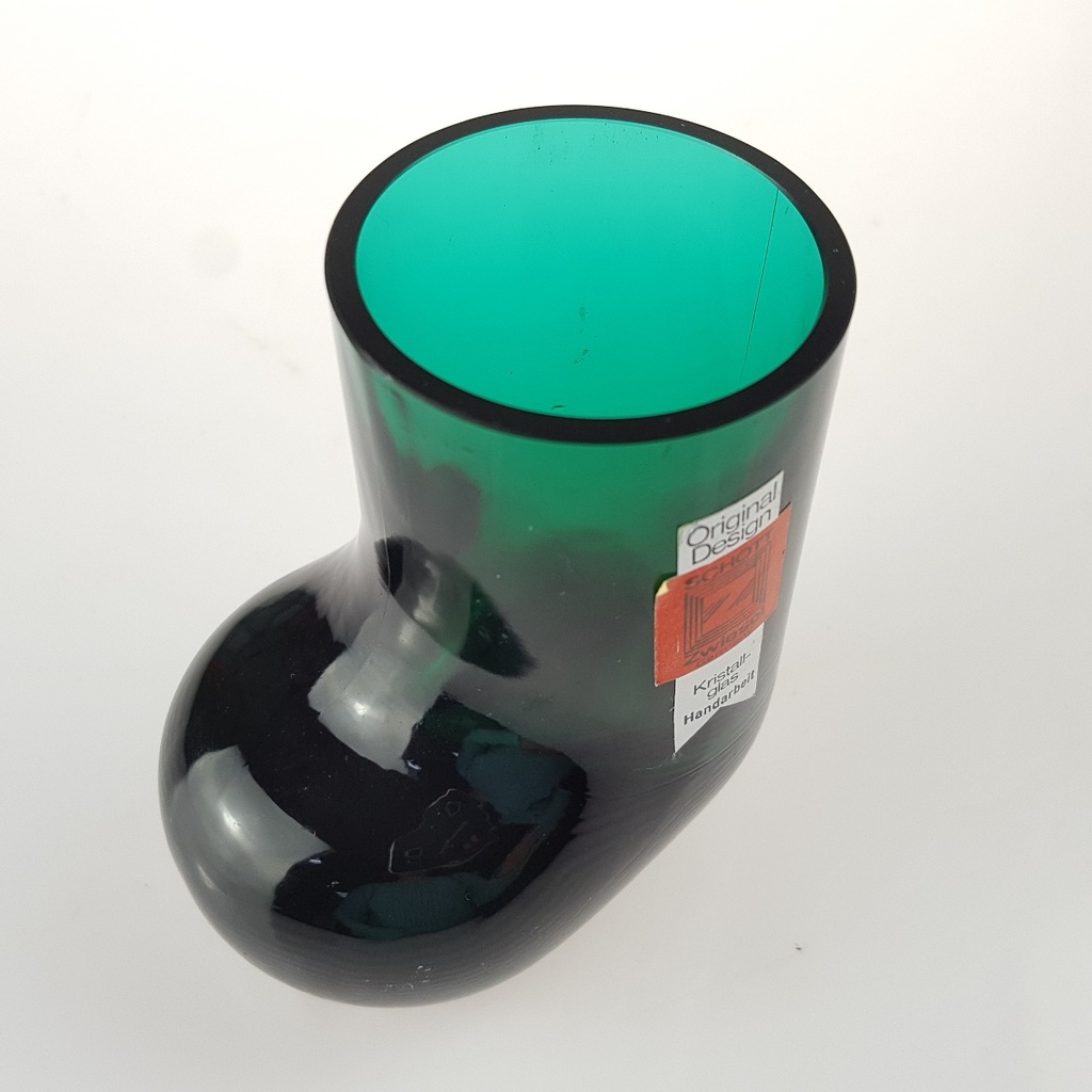 [458166073] Schnapsglas Handarbeit Schott grüner Stiefel Grün gebraucht - sehr gut Bild 2