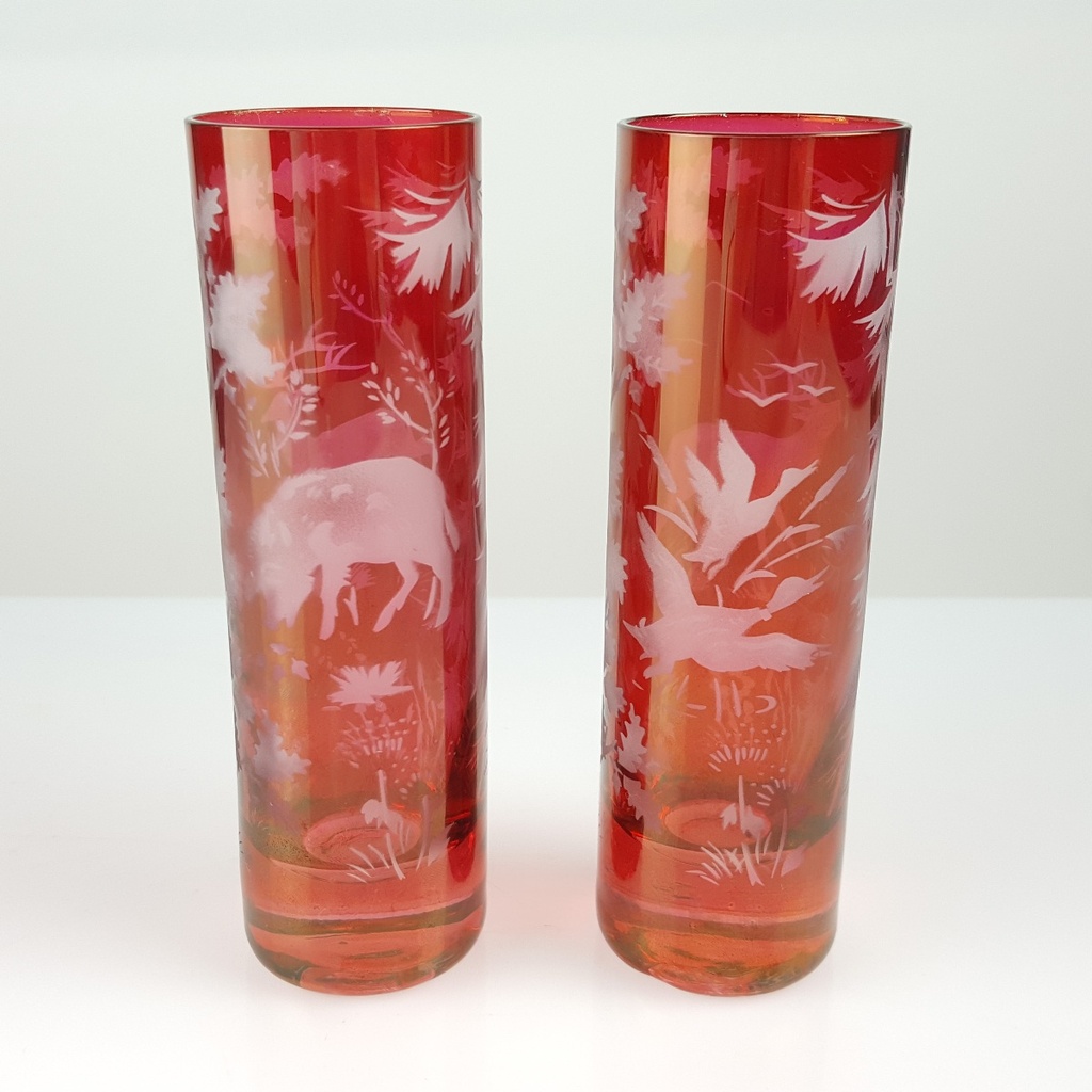 [2119213] 2er Set rote Longdrinkgläser Longdrinkglas Bild 2