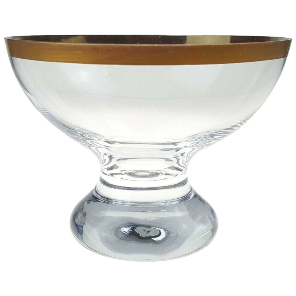 [458166095] Dessertschale Sektschale Eisbecher Goldrand 10,4 cm Ingrid Glas Altdeutsch Pokal W.Germany gebraucht - sehr gut Bild 2