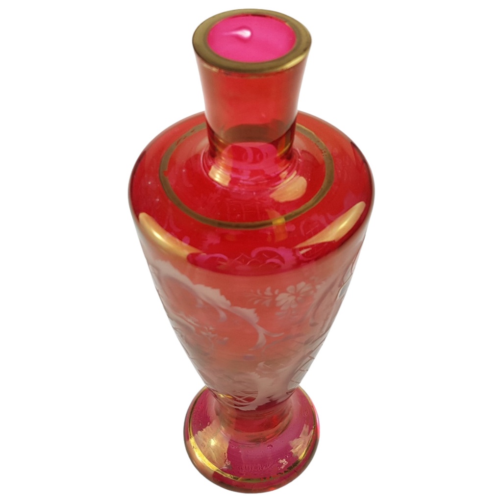 [458166103] Vase 18 cm Ingrid Glas Rot gebraucht - gut Bild 4