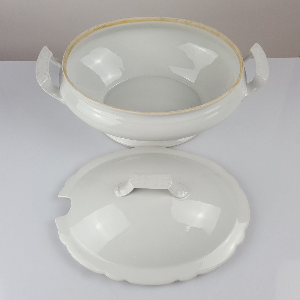 [458166118] Suppenterrine Terrine 1,8 L Zeh Scherzer Weiß gebraucht - gut Bild 4