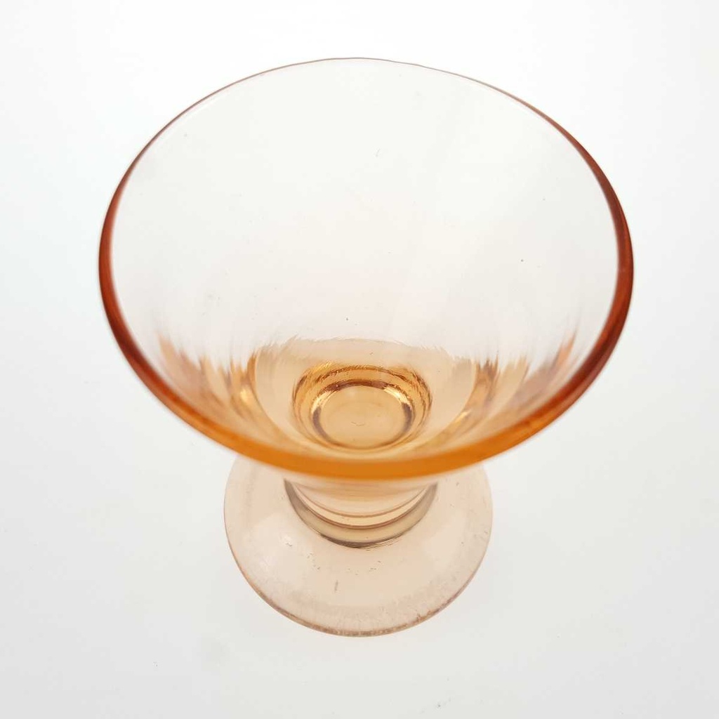 [458166121] Schnapsglas 6 cm Antik Rosé Rosa Glas gebraucht - neuwertig Bild 2