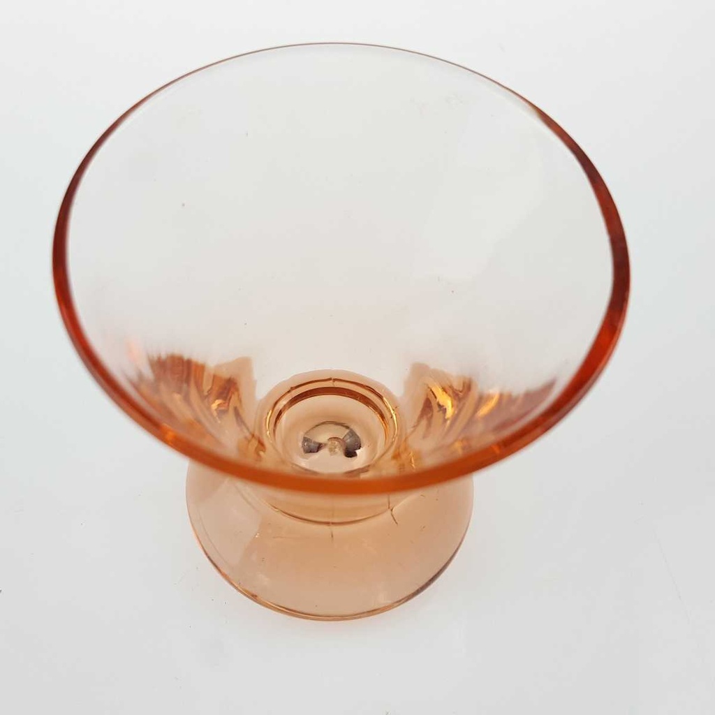 [458166122] Schnapsglas 5,6 cm Antik Rosé Rosa Glas gebraucht - neuwertig Bild 2
