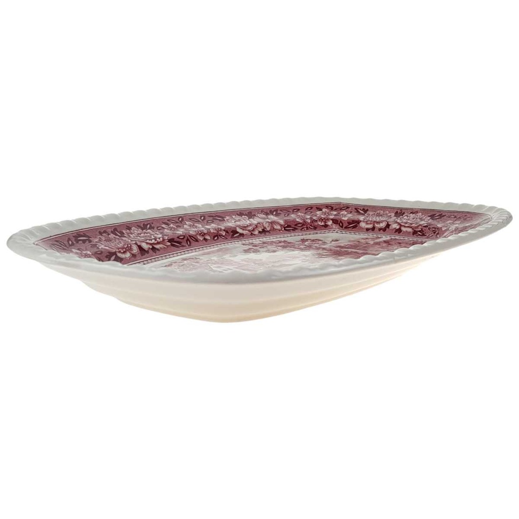 [458166124] Fleischplatte groß mittelgroß 29,5x19,5 cm Villeroy & Boch Rusticana Rot gebraucht - sehr gut Bild 2