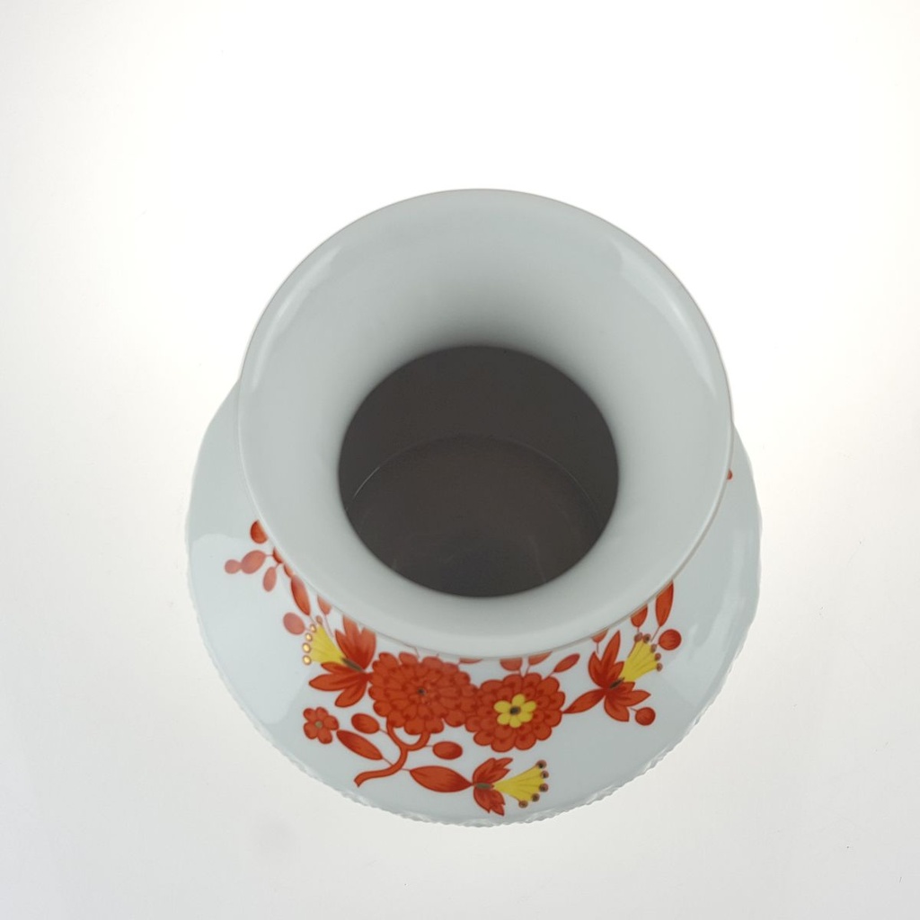 [458166139] Blumenvase 15,3 cm Hutschenreuther Blumen gebraucht - sehr gut Bild 3