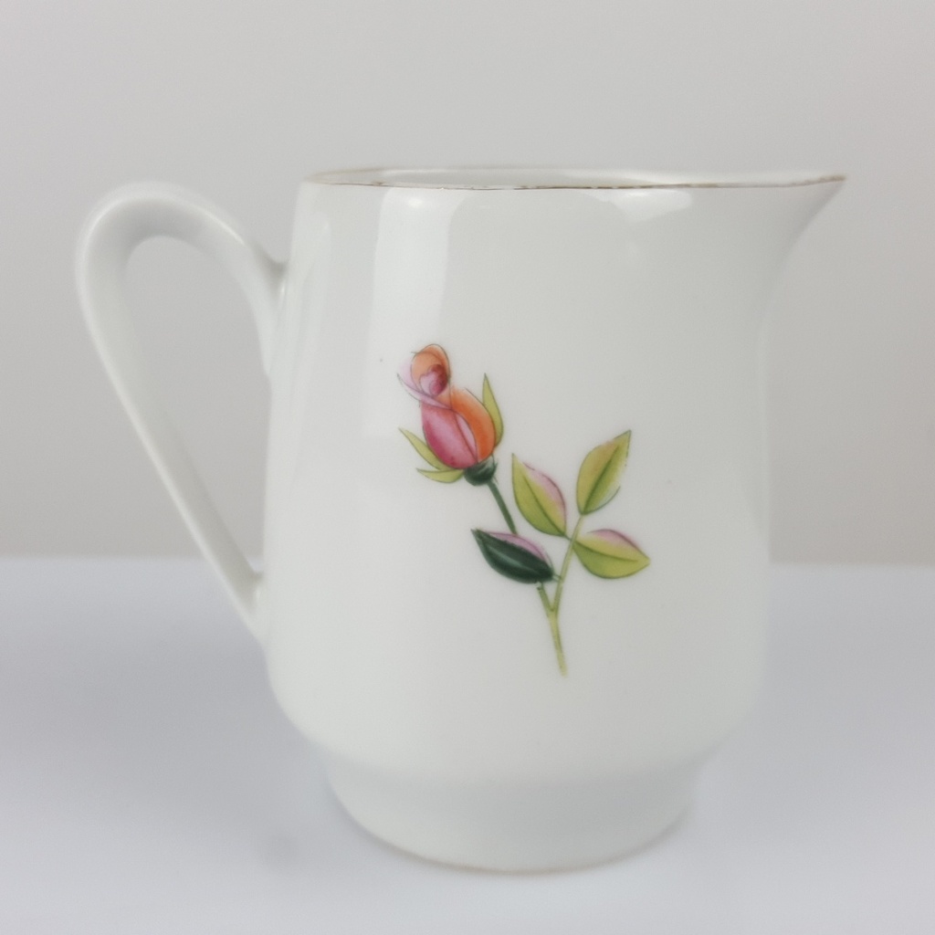 [458166140] Milchkännchen Goldrand 0,15 L Zeh Scherzer Blumendekor Blumen gebraucht - gut Bild 3