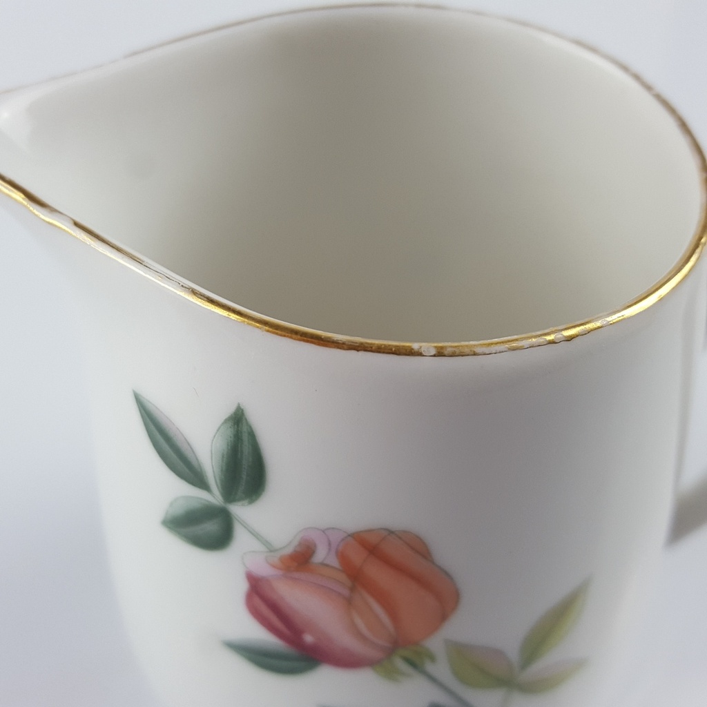 [458166140] Milchkännchen Goldrand 0,15 L Zeh Scherzer Blumendekor Blumen gebraucht - gut Bild 6