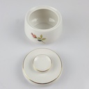 [458166141] Zuckerdose Goldrand Zeh Scherzer Blumendekor Blumen gebraucht - gut Bild 3