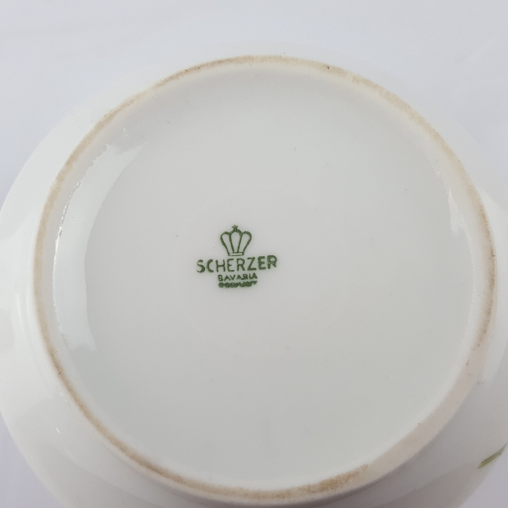 [458166141] Zuckerdose Goldrand Zeh Scherzer Blumendekor Blumen gebraucht - gut Bild 5