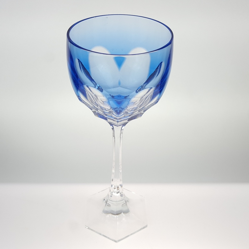 [458166145] Weinglas Weinrömer Römerglas Überfangglas Nachtmann Blau gebraucht - sehr gut Bild 2
