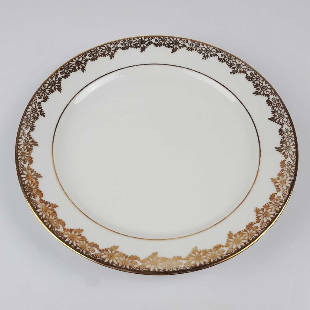 [2119218] 11er Set Kuchenteller Dessertteller Golddekor 19,4 cm Winterling Marktleuthen weiß gebraucht - gut Bild 4