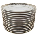 [2119219] 13er Set Untertasse Golddekor 14,1 cm Winterling Marktleuthen weiß gebraucht - gut Bild 2