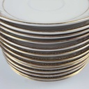 [2119219] 13er Set Untertasse Golddekor 14,1 cm Winterling Marktleuthen weiß gebraucht - gut Bild 3