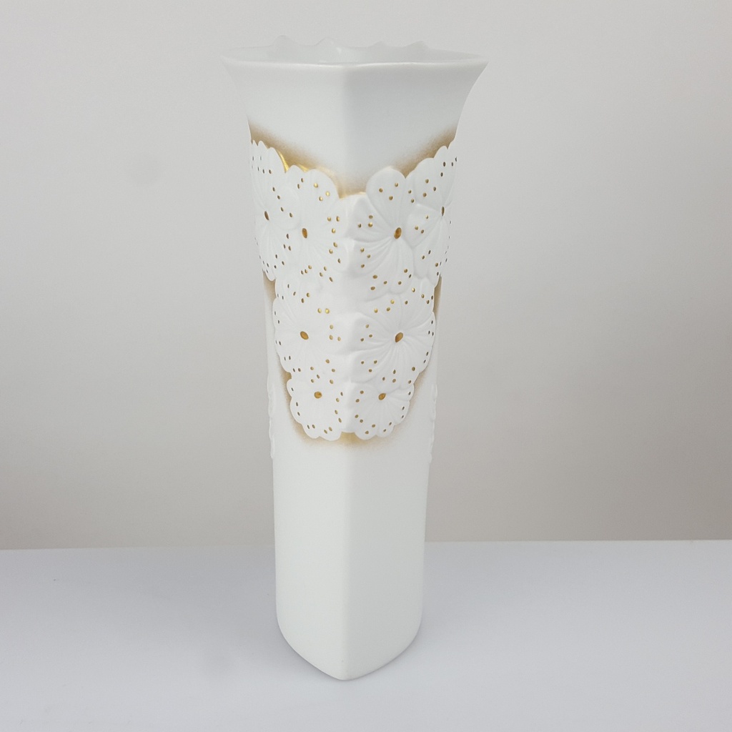 [2119220] Vase 23,3 cm AK Kaiser Weiß gebraucht - sehr gut Bild 2