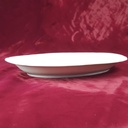 [458166166] Servierplatte Speiseplatte klein 28,5x18,6 cm Seltmann Weiden Marie Luise Weiß gebraucht - gut Bild 3
