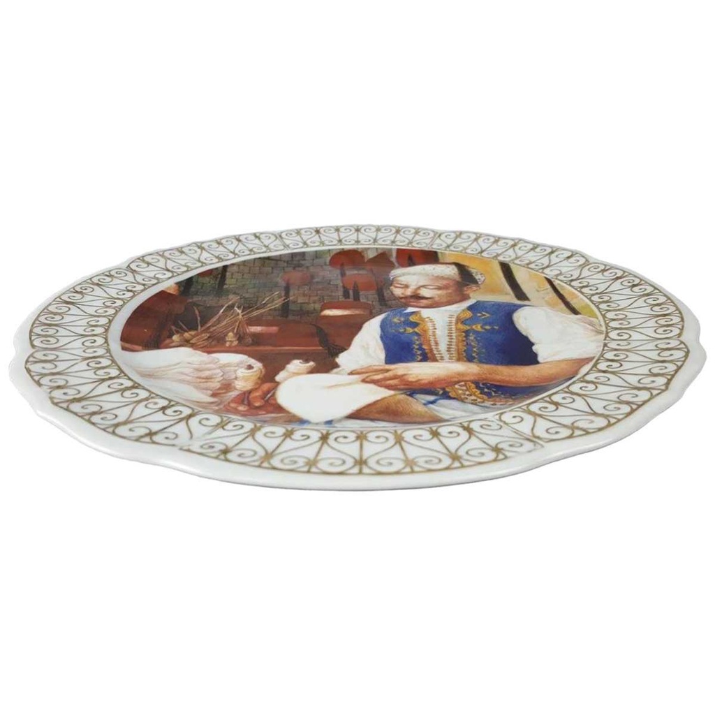 [45816621] Wandteller 26 cm La Rose Des Sables gebraucht - sehr gut Bild 2