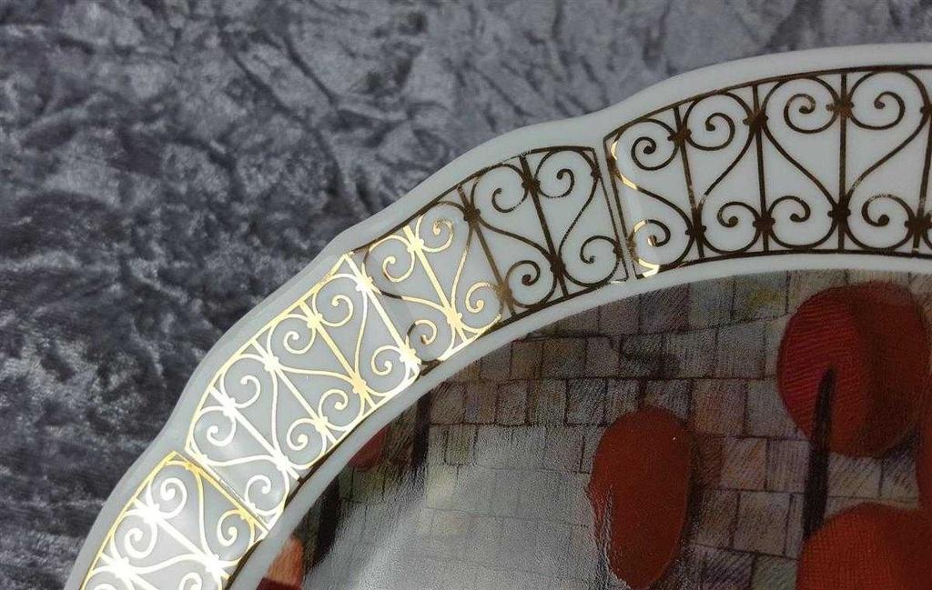 [45816621] Wandteller 26 cm La Rose Des Sables gebraucht - sehr gut Bild 3