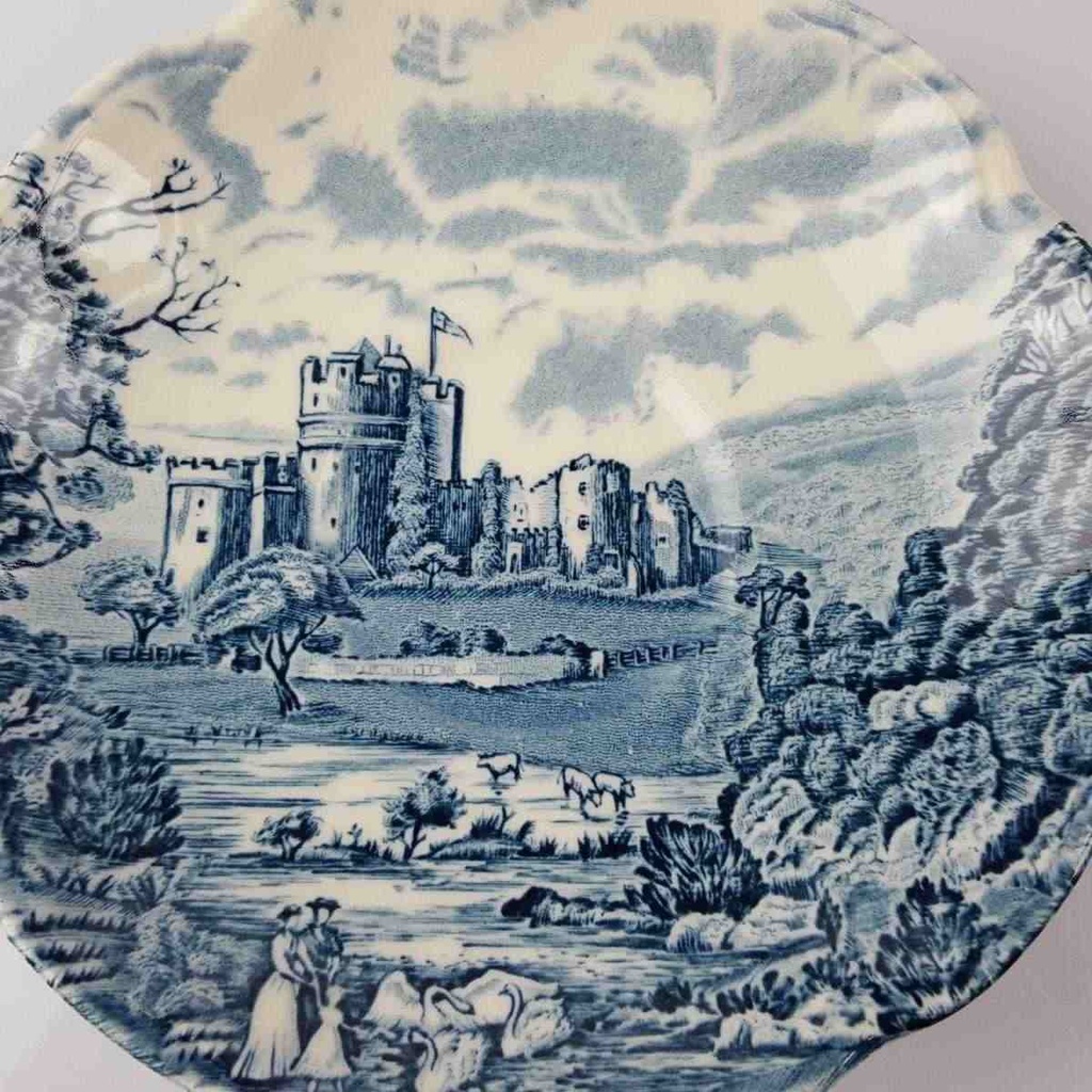[458166213] Untertasse für Kaffee 14,2 cm Johnson Bros Castle Story Blau gebraucht - gut Bild 3