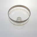 [458166216] Platinrand Silberrand Ätzdekor Glas Sektschale Eisschale Dessertschale Bild 4