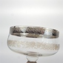 [458166216] Platinrand Silberrand Ätzdekor Glas Sektschale Eisschale Dessertschale Bild 6
