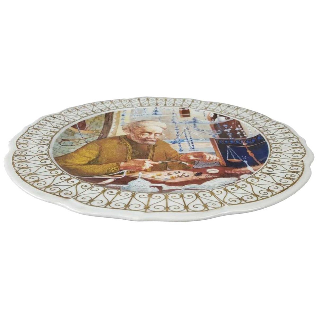 [45816622] Wandteller 26 cm La Rose Des Sables gebraucht - sehr gut Bild 2