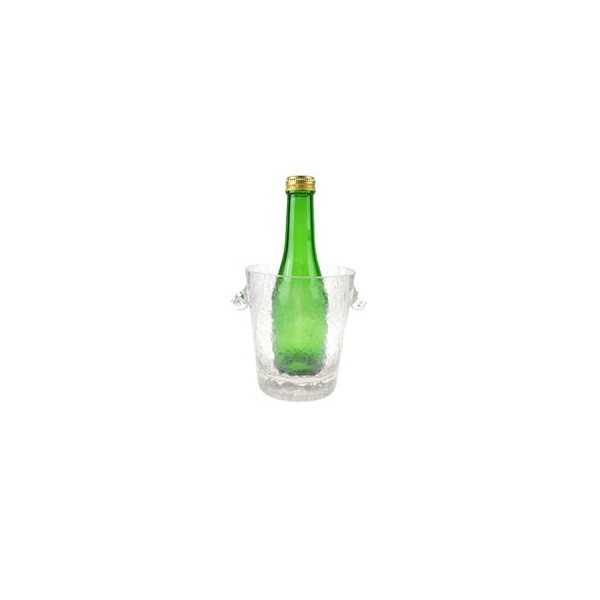 [458166224] Flaschenkühler Eiseimer klein Craquele Krakelee Glas Sprung-Optik Bild 2