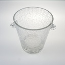 [458166224] Flaschenkühler Eiseimer klein Craquele Krakelee Glas Sprung-Optik Bild 3