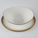 [458166260] Sauciere 1tlg Seltmann Weiden Form 25475 grau gold Dekor gebraucht - gut Bild 3