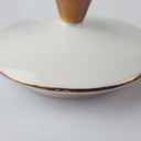 [458166261] Zuckerdose Seltmann Weiden Form 25475 grau gold Dekor gebraucht - gut Bild 4
