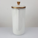 [458166263] Kaffeekanne 1,35 L Seltmann Weiden Form 25475 grau gold Dekor gebraucht - gut Bild 2