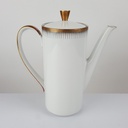 [458166263] Kaffeekanne 1,35 L Seltmann Weiden Form 25475 grau gold Dekor gebraucht - gut Bild 3