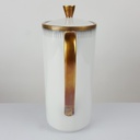 [458166263] Kaffeekanne 1,35 L Seltmann Weiden Form 25475 grau gold Dekor gebraucht - gut Bild 4