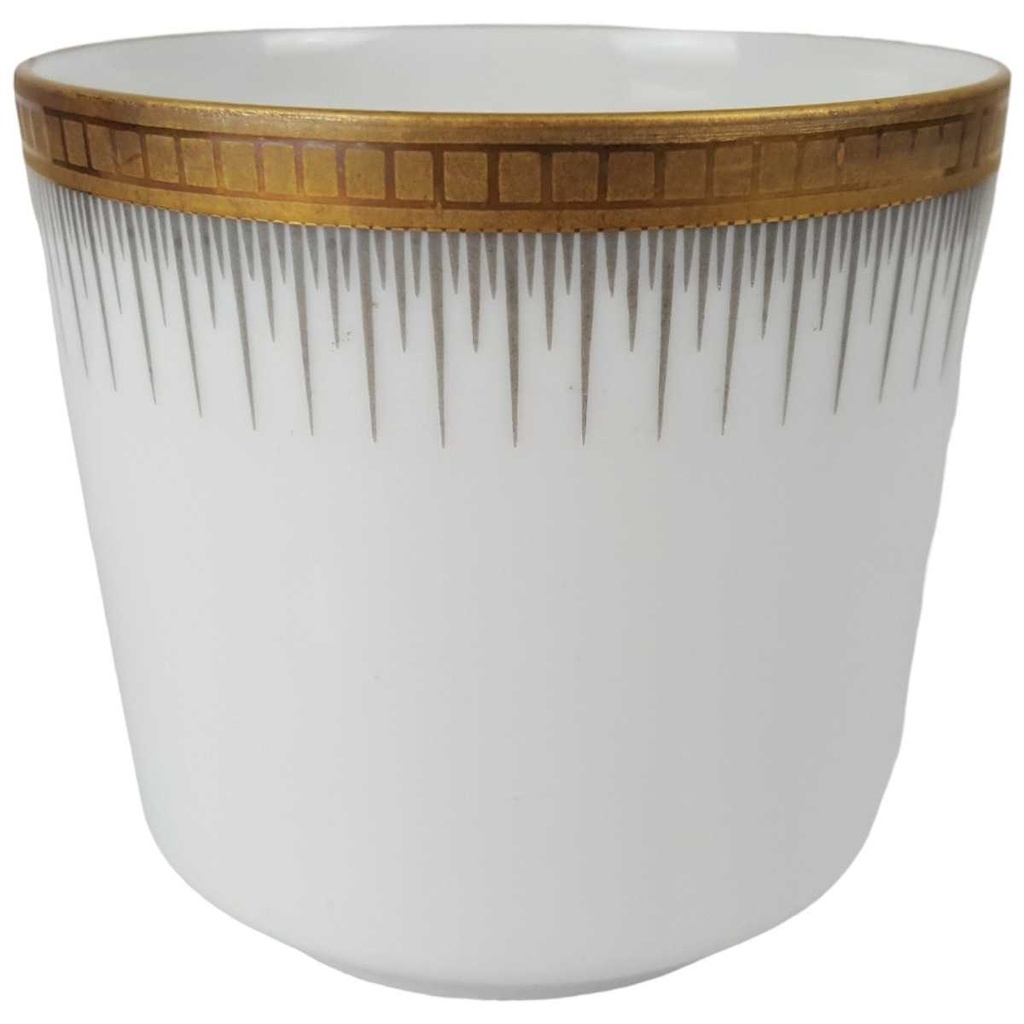 [458166264] Kaffeetasse Seltmann Weiden Form 25475 grau gold Dekor gebraucht - gut Bild 2