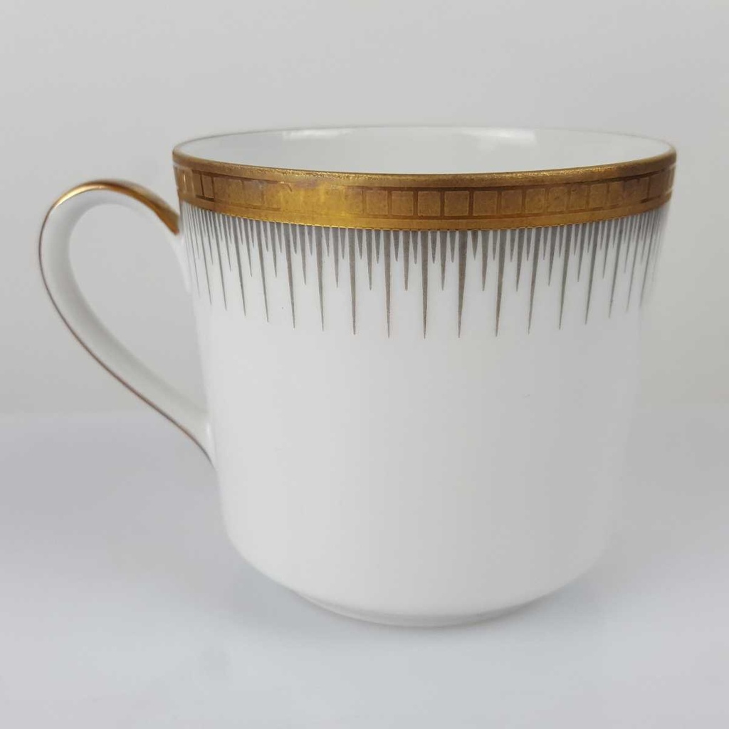 [458166264] Kaffeetasse Seltmann Weiden Form 25475 grau gold Dekor gebraucht - gut Bild 3