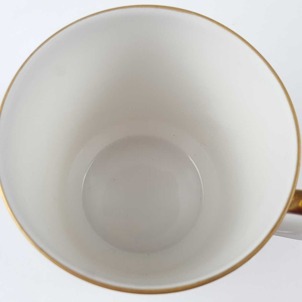 [458166264] Kaffeetasse Seltmann Weiden Form 25475 grau gold Dekor gebraucht - gut Bild 5