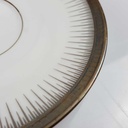 [458166266] Untertasse für Kaffee 14,4 cm Seltmann Weiden Form 25475 grau gold Dekor gebraucht - akzeptabel Bild 3