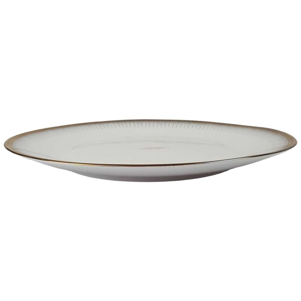 [458166267] Speiseteller Essteller 24,1 cm Seltmann Weiden Form 25475 grau gold Dekor Bild 2