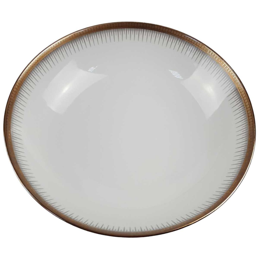 [458166269] Schale 22 cm Seltmann Weiden Form 25475 grau gold Dekor gebraucht - gut Bild 2