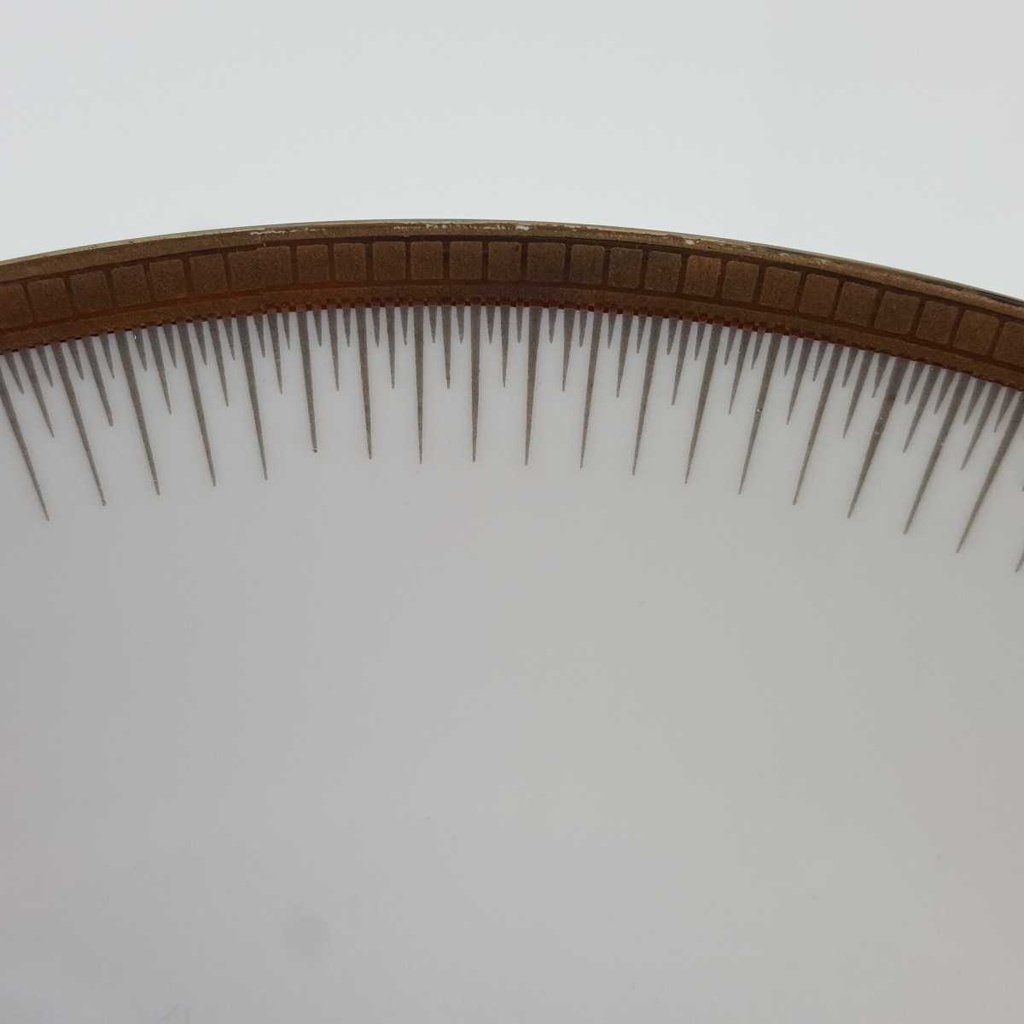 [458166269] Schale 22 cm Seltmann Weiden Form 25475 grau gold Dekor gebraucht - gut Bild 3