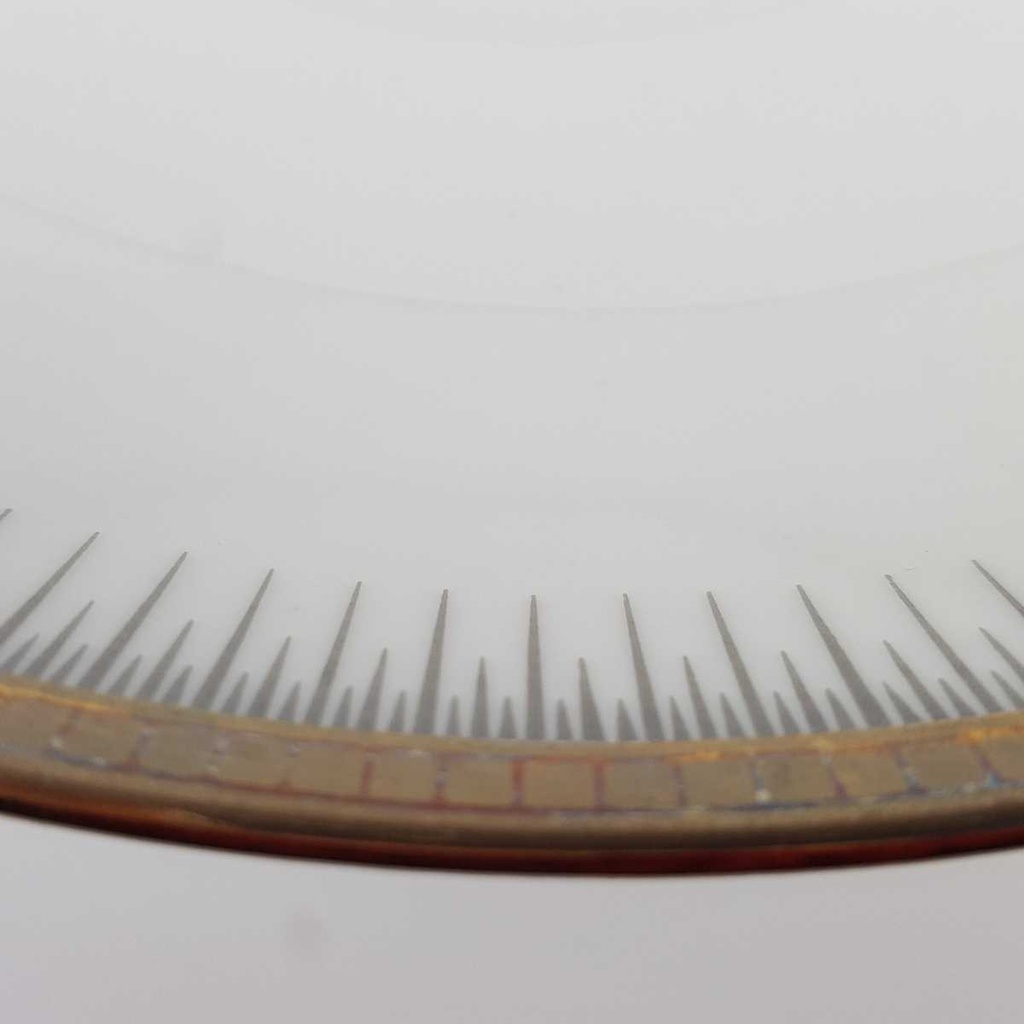 [458166269] Schale 22 cm Seltmann Weiden Form 25475 grau gold Dekor gebraucht - gut Bild 4